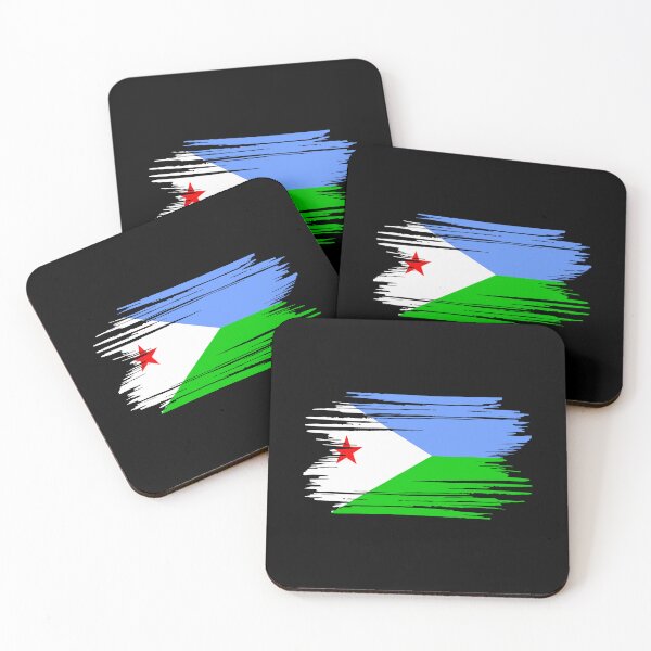 Item preview, Distressed Djibouti Flag DJ designed and sold by shitpostee.