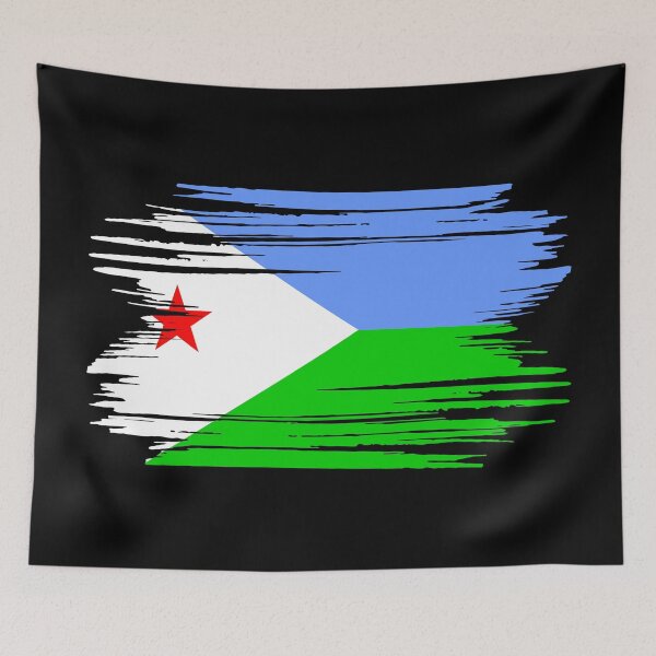 Item preview, Distressed Djibouti Flag DJ designed and sold by shitpostee.