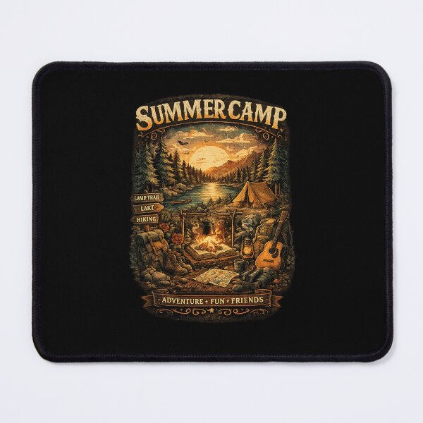 Item preview, Summer Camp T-Shirt – Vintage Camping Design, Retro Outdoor Adventure Tee, Lake Campfire Hiking Nature Shirt designed and sold by Artimax-Studio.
