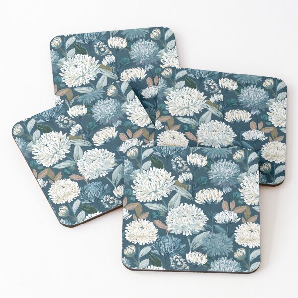 Item preview, Unique Chrysanthemum Print - Tropical Flower Pattern  - Baptism Gifts designed and sold by RoyalStarsPatts.