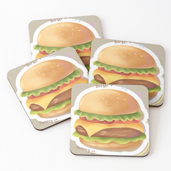 Item preview, Yummy Double Cheeseburger Sticker designed and sold by OceanBreezes.