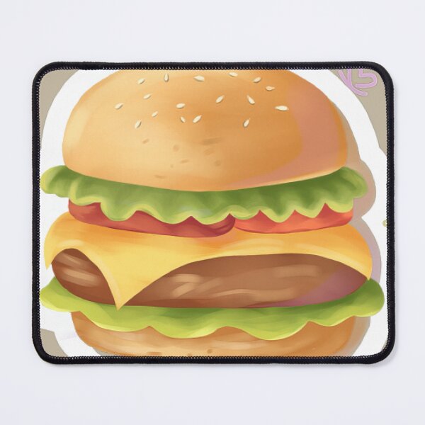 Item preview, Yummy Double Cheeseburger Sticker designed and sold by OceanBreezes.