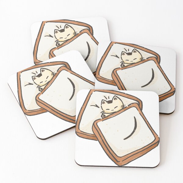 Item preview, Cute Kawaii Sliced Bread Cat designed and sold by Sleepy-Town.