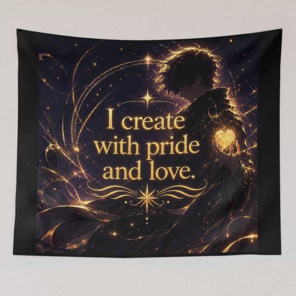 Item preview, I create with pride and love.(Anime Ver.) designed and sold by MaxDreamsArt.