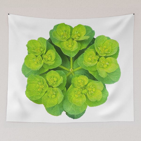Item preview, Bright Green Plant Painting designed and sold by ArrogantRooster.