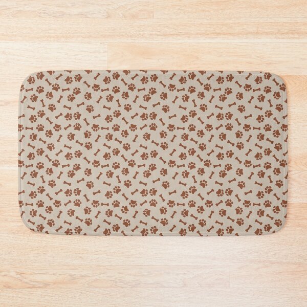 Item preview, Sand And Copper Dog Paw And Bone Pattern designed and sold by pattern-archive.