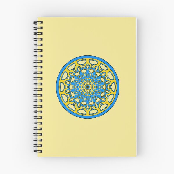 Item preview, Blue and Gold Geometric Circular Pattern designed and sold by EsmArtUniverse.
