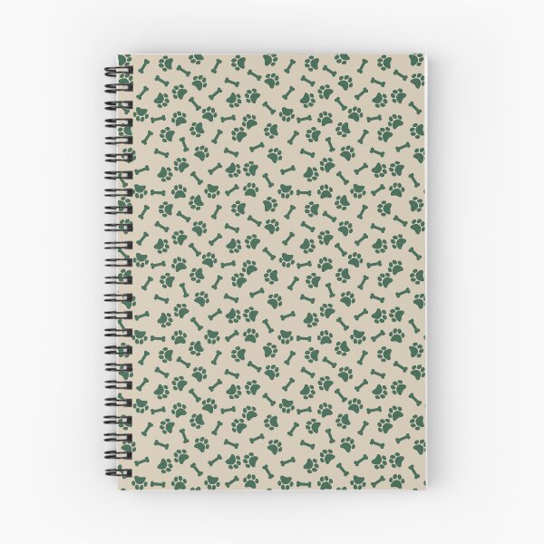 Item preview, Sand And Green Dog Paw And Bone Pattern designed and sold by pattern-archive.