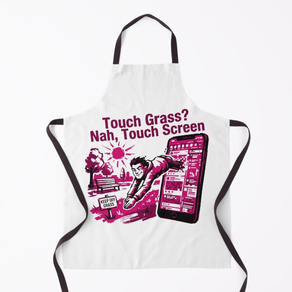 Item preview, Touch Grass Nah Touch | Screen Funny Quote designed and sold by XYZ LAB by Jesuperman.