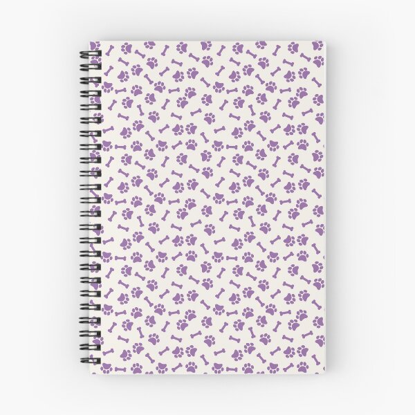 Item preview, Cream And Purple Dog Paw And Bone Pattern designed and sold by pattern-archive.