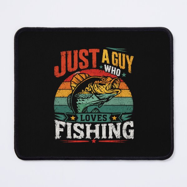 Item preview, Just A Guy Who Loves Fishing - Fisherman Angler Hobbyist Gift designed and sold by SkeletonsDanger.