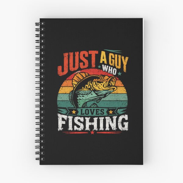 Item preview, Just A Guy Who Loves Fishing - Fisherman Angler Hobbyist Gift designed and sold by SkeletonsDanger.