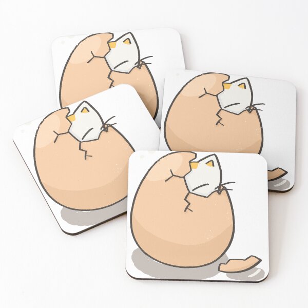 Item preview, Cute Kawaii Egg Hatching Cat designed and sold by Sleepy-Town.