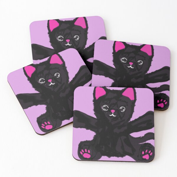 Item preview, Cute Black Cat Teddy Bear designed and sold by RetroGalaxies.