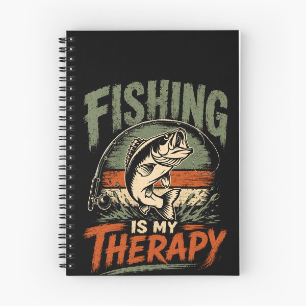 Item preview, Fishing Is My Therapy Angler Fisherman Bass Fishing Hobby designed and sold by SkeletonsDanger.