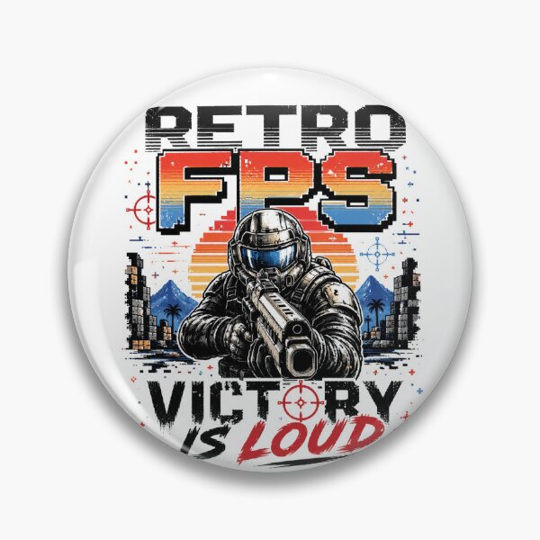 Item preview, Retro FPS Victory Is Loud T-Shirt | Vintage First Person Shooter Gaming Graphic | Retro Gamer Tee designed and sold by Graphic Therapist.