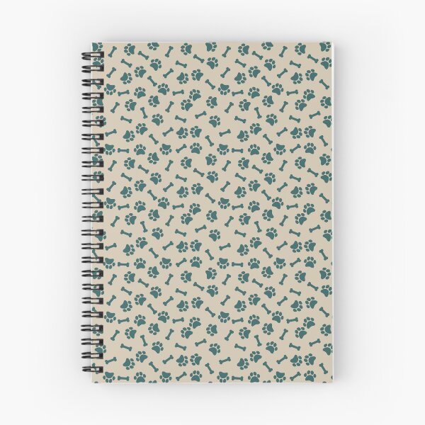 Item preview, Beige And Teal Dog Paw And Bone Pattern designed and sold by pattern-archive.