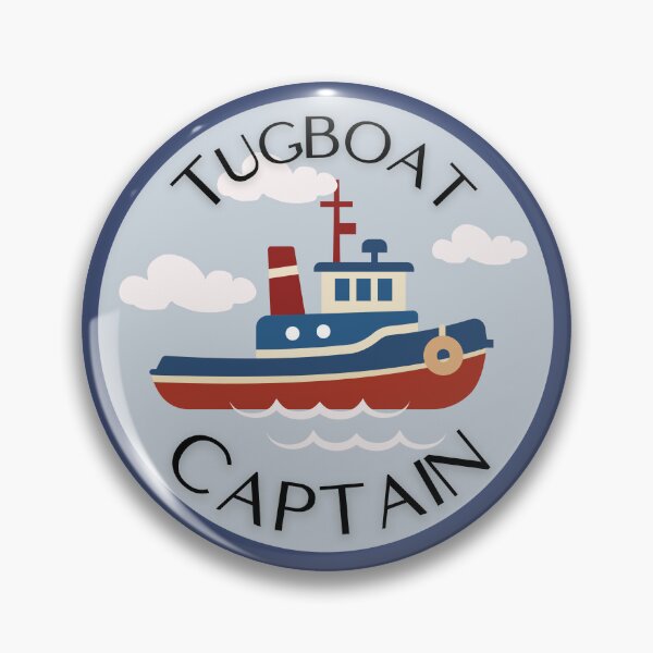 Item preview, Tugboat Captain Illustration designed and sold by AnulaArt.