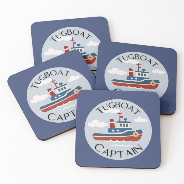 Item preview, Tugboat Captain Illustration designed and sold by AnulaArt.