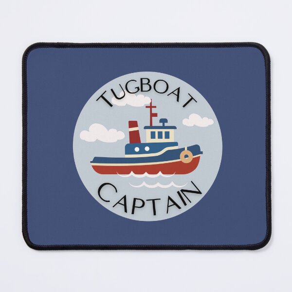 Item preview, Tugboat Captain Illustration designed and sold by AnulaArt.