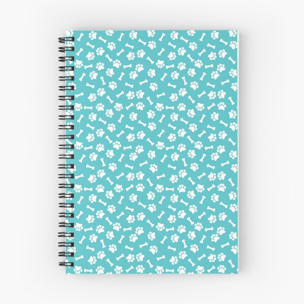Item preview, Aqua And White Dog Paw And Bone Pattern designed and sold by pattern-archive.