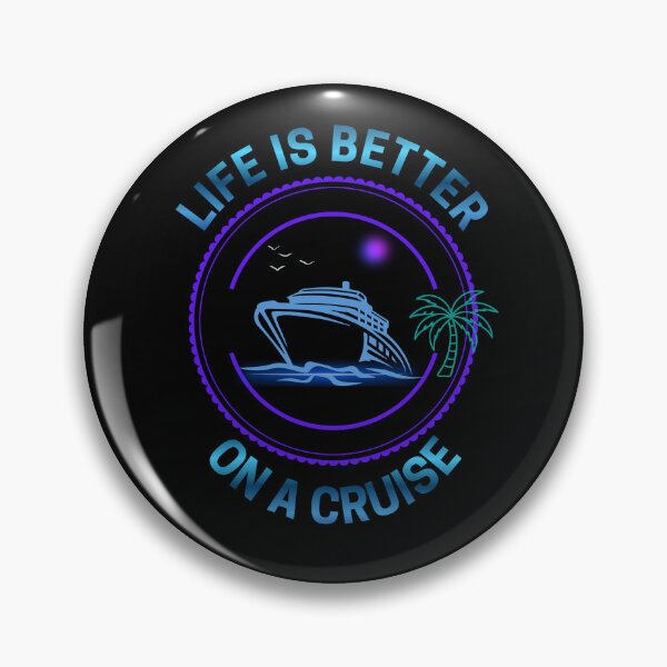 Item preview, Life Is Better on a Cruise Retro Cruise Badge Design designed and sold by MadeByMira.