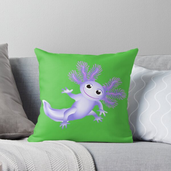 Item preview, Blue Baby Axolotl With Green Background designed and sold by Adamo-illustration.