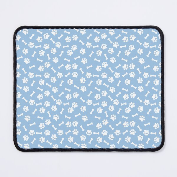 Item preview, Baby Blue And White Dog Paw And Bone Pattern designed and sold by pattern-archive.