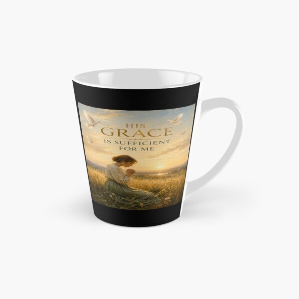 Item preview, His Grace Is Sufficient For Me Christian Cross Art designed and sold by Faith & Grace design .