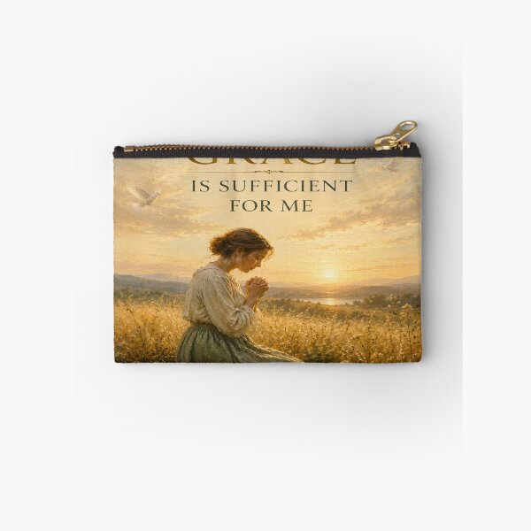 Item preview, His Grace Is Sufficient For Me Christian Cross Art designed and sold by Faith & Grace design .