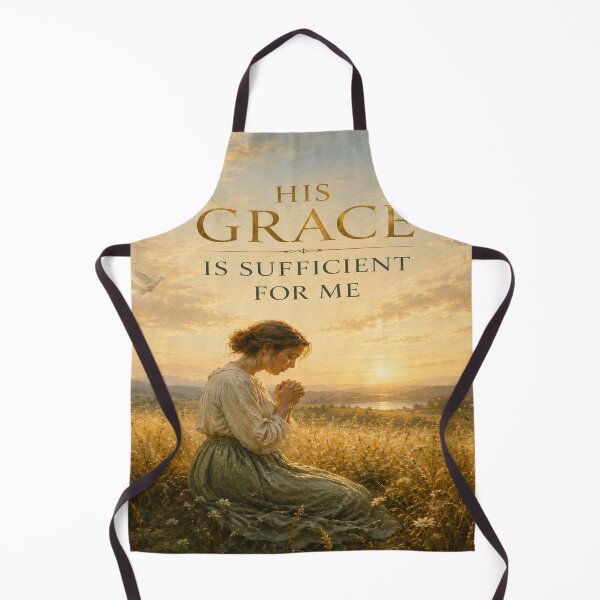 Item preview, His Grace Is Sufficient For Me Christian Cross Art designed and sold by Faith & Grace design .