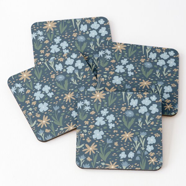 Item preview, Blue flower seamless pattern designed and sold by pinkyfish1010.