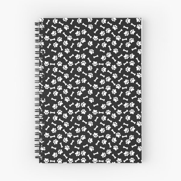 Item preview, Black And White Dog Paw And Bone Pattern designed and sold by pattern-archive.