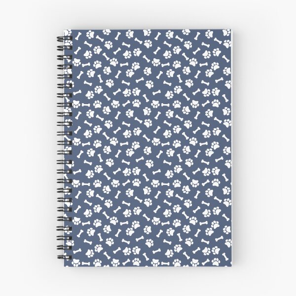 Item preview, Blue And White Dog Paw And Bone Pattern designed and sold by pattern-archive.