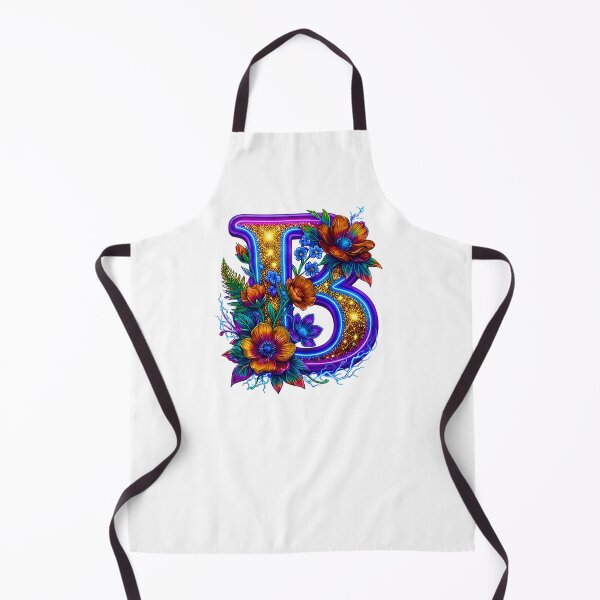 Item preview, Copy of Floral Neon B Initial Monogram designed and sold by MBBialyPiksel.