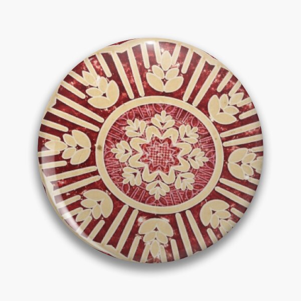 Item preview, Ornate Red and Cream Wheel Mandala designed and sold by StudioGothics.