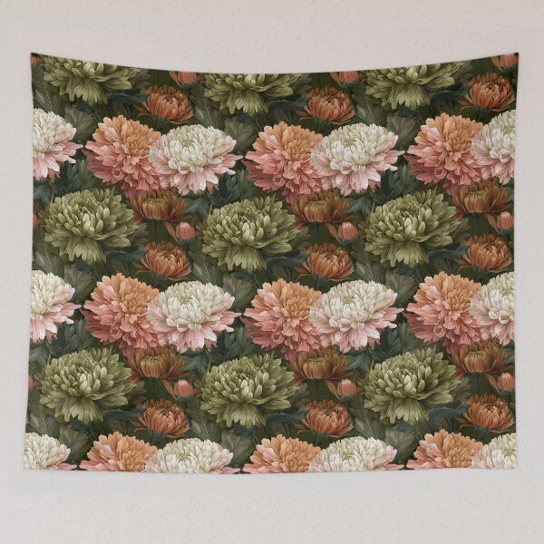 Item preview, Fresh Chrysanthemum  - Retro Flower Floral  - Birthday Gift Ideas designed and sold by RoyalStarsPatts.