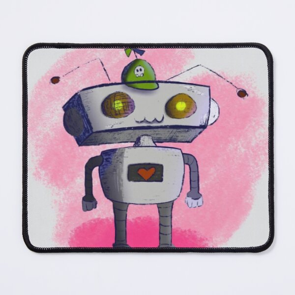 Item preview, Cute Cartoon Heart Chest Robot designed and sold by StudioGothics.