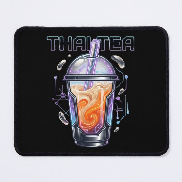 Item preview, Futuristic Thai Tea Cyber Drink Design designed and sold by VivaStencil.