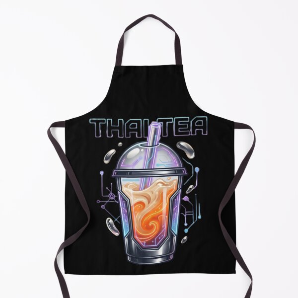Item preview, Futuristic Thai Tea Cyber Drink Design designed and sold by VivaStencil.