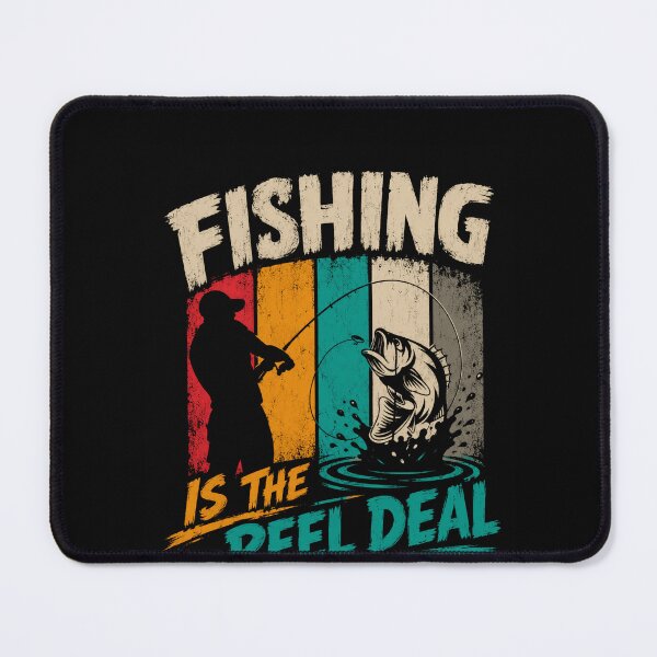 Item preview, Fishing Is The Reel Deal Fisherman Angler Outdoors Bass Fishing Humor designed and sold by SkeletonsDanger.