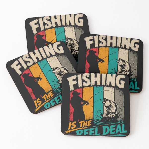 Item preview, Fishing Is The Reel Deal Fisherman Angler Outdoors Bass Fishing Humor designed and sold by SkeletonsDanger.