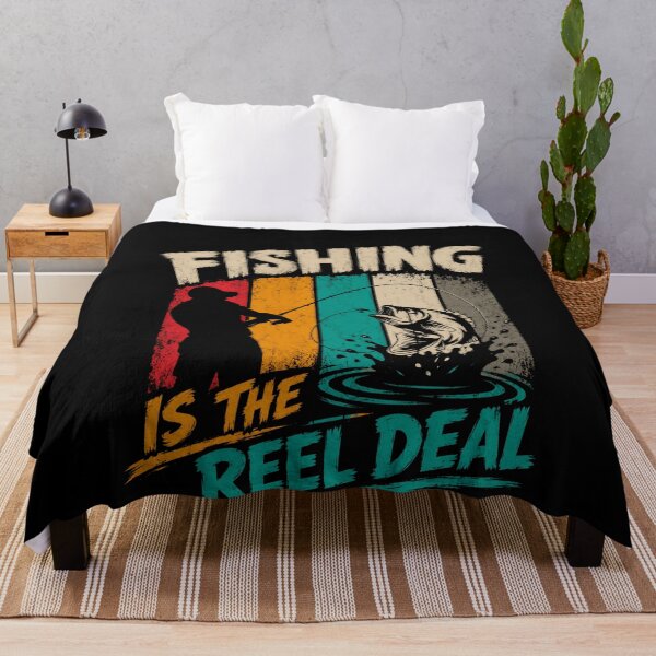 Item preview, Fishing Is The Reel Deal Fisherman Angler Outdoors Bass Fishing Humor designed and sold by SkeletonsDanger.