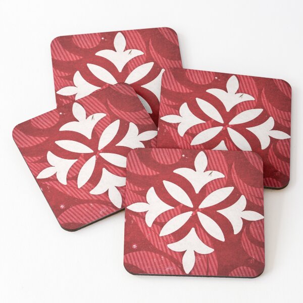 Item preview, Red and White Fleur De Lis Ornament designed and sold by StudioGothics.
