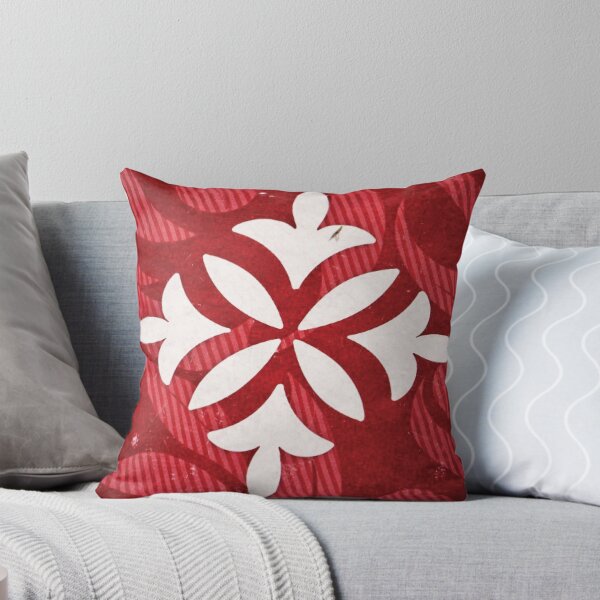 Item preview, Red and White Fleur De Lis Ornament designed and sold by StudioGothics.