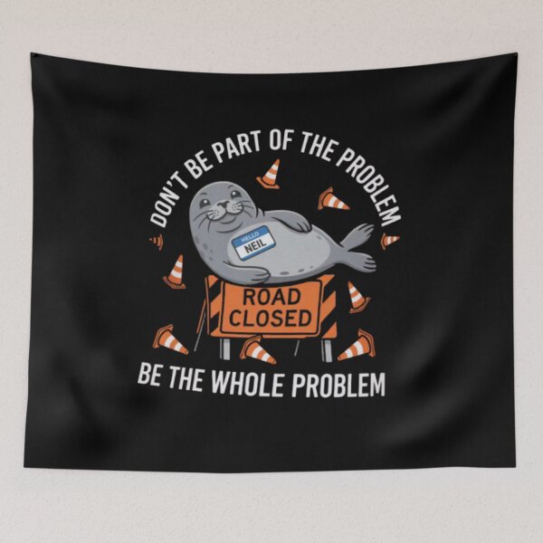 Item preview, Neil the Seal and His Love of Traffic Cones  designed and sold by oldpussboss.