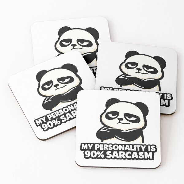 Item preview, Funny Sarcastic Panda Sticker | My Personality Is 90% Sarcasm | Cute Introvert Meme Gift designed and sold by Gremlin Hours.