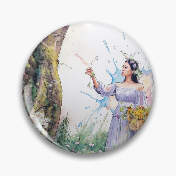 Item preview, The Nature Princess in Watercolor designed and sold by tomorrowsart.
