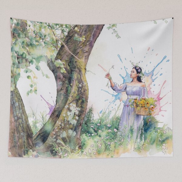 Item preview, The Nature Princess in Watercolor designed and sold by tomorrowsart.