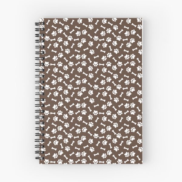 Item preview, Brown And White Dog Paw And Bone Pattern designed and sold by pattern-archive.